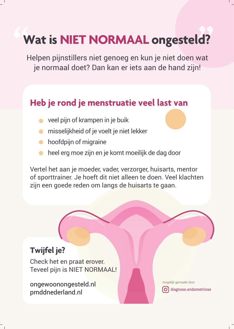 Voorvertoning flyer voor meisjes 10 t/m 13 jaar